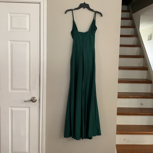Size Large Beautiful Emerald Prom Dress - Picture 3 of 4